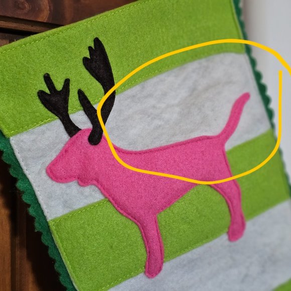 Authentic Ultra-rare PINK Dog Stocking - Picture 2 of 4